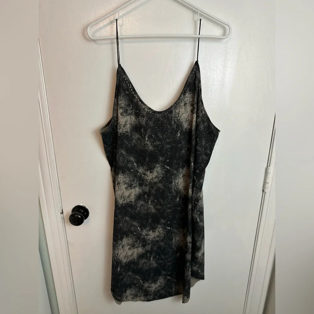 Hurley Coastal Cami Dress Cover-up, Women's, Gray/Tan, Size Large #1408